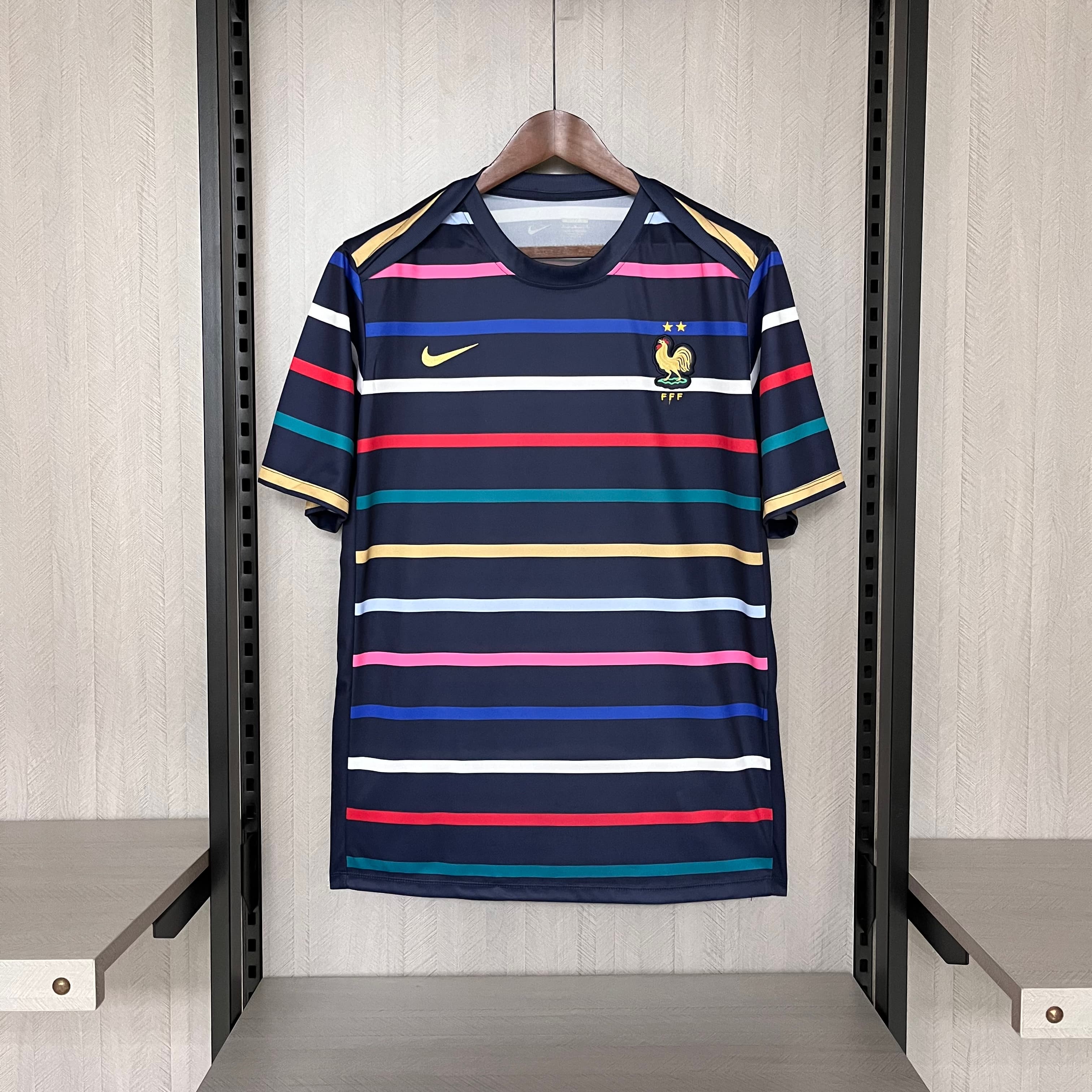 Camisa 2024 25 French Training Wear Blue